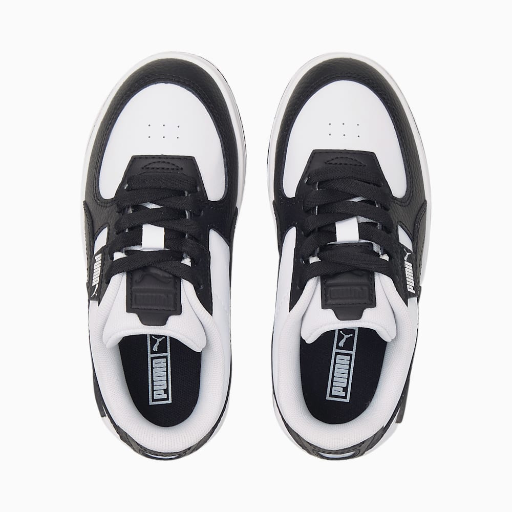 Puma Cali Dream Leather Little Kids Shoes - White-Black