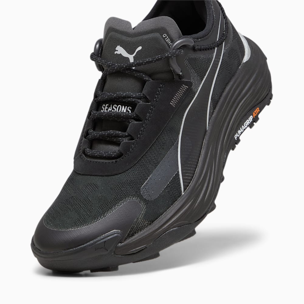 Puma SEASONS Voyage NITRO™ 3 Running Shoes - Black-Cool Dark Gray-Silver