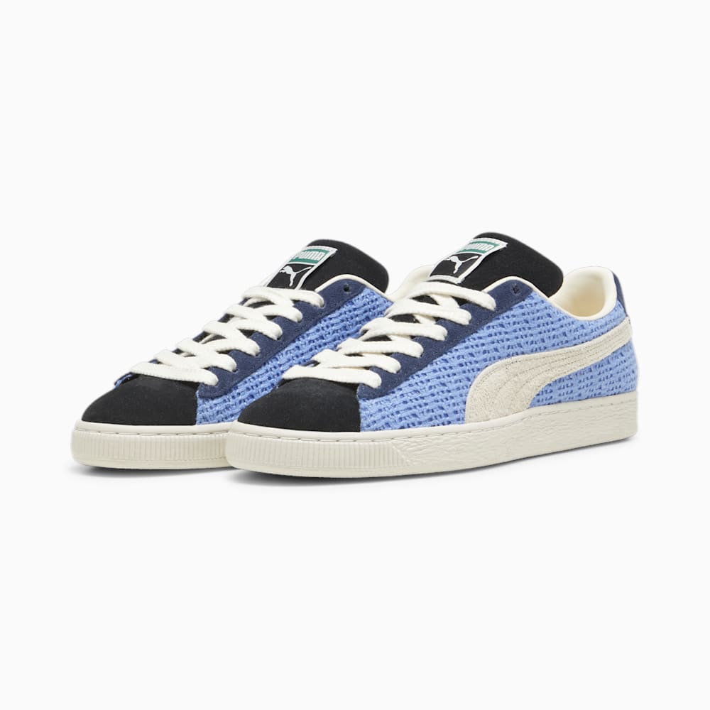 Puma Suede Crochet Unisex Sneakers - Blue Skies-Sugared Almond