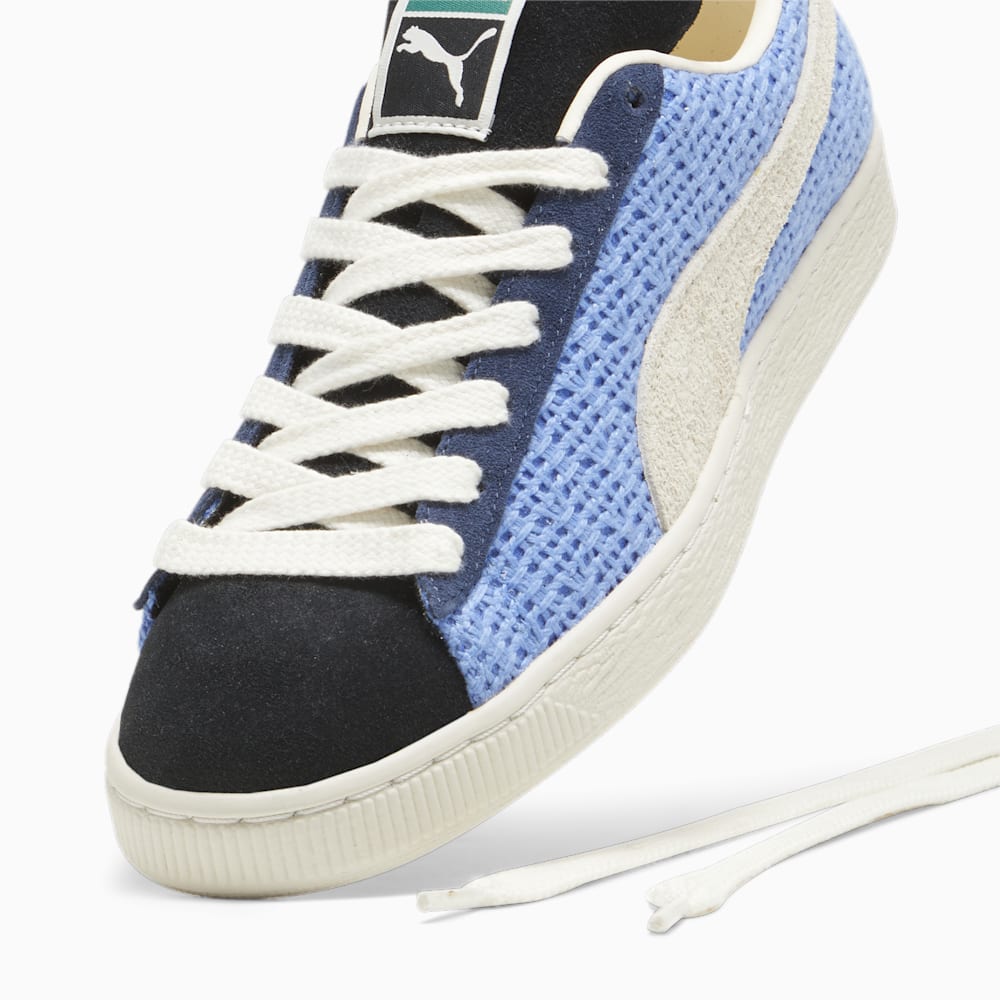 Puma Suede Crochet Unisex Sneakers - Blue Skies-Sugared Almond