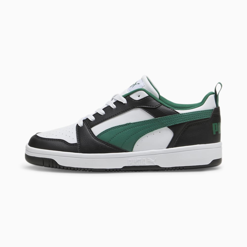 Puma Rebound V6 Low Sneakers - Black-White-Vine