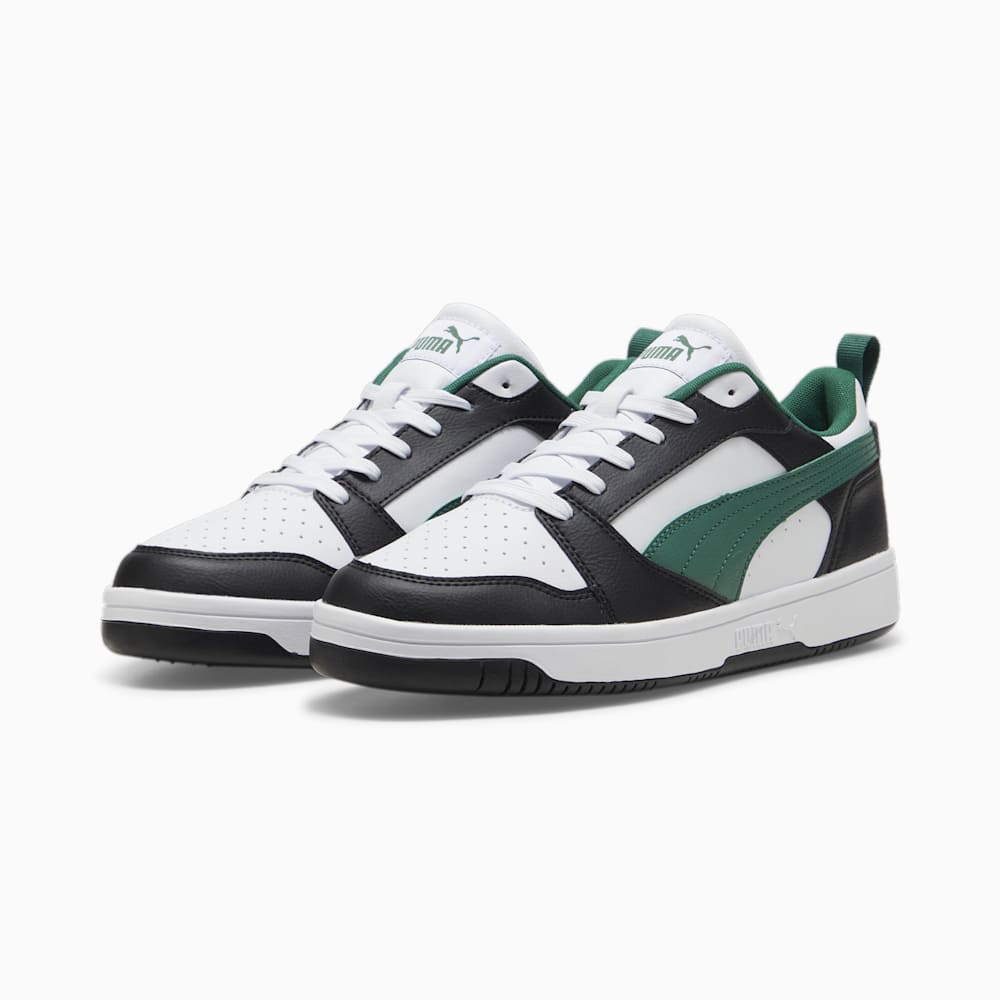 Puma Rebound V6 Low Sneakers - Black-White-Vine