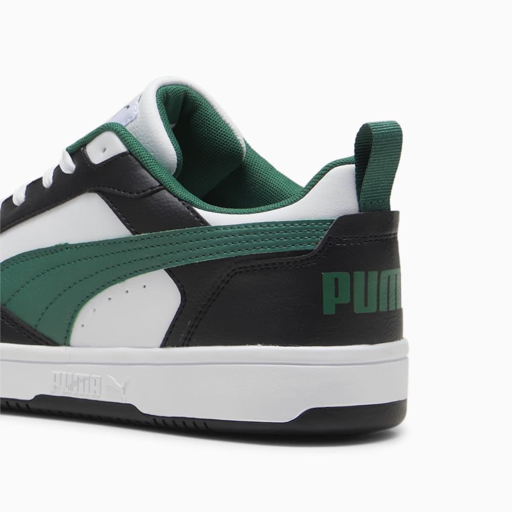 Puma Rebound V6 Low Sneakers - Black-White-Vine