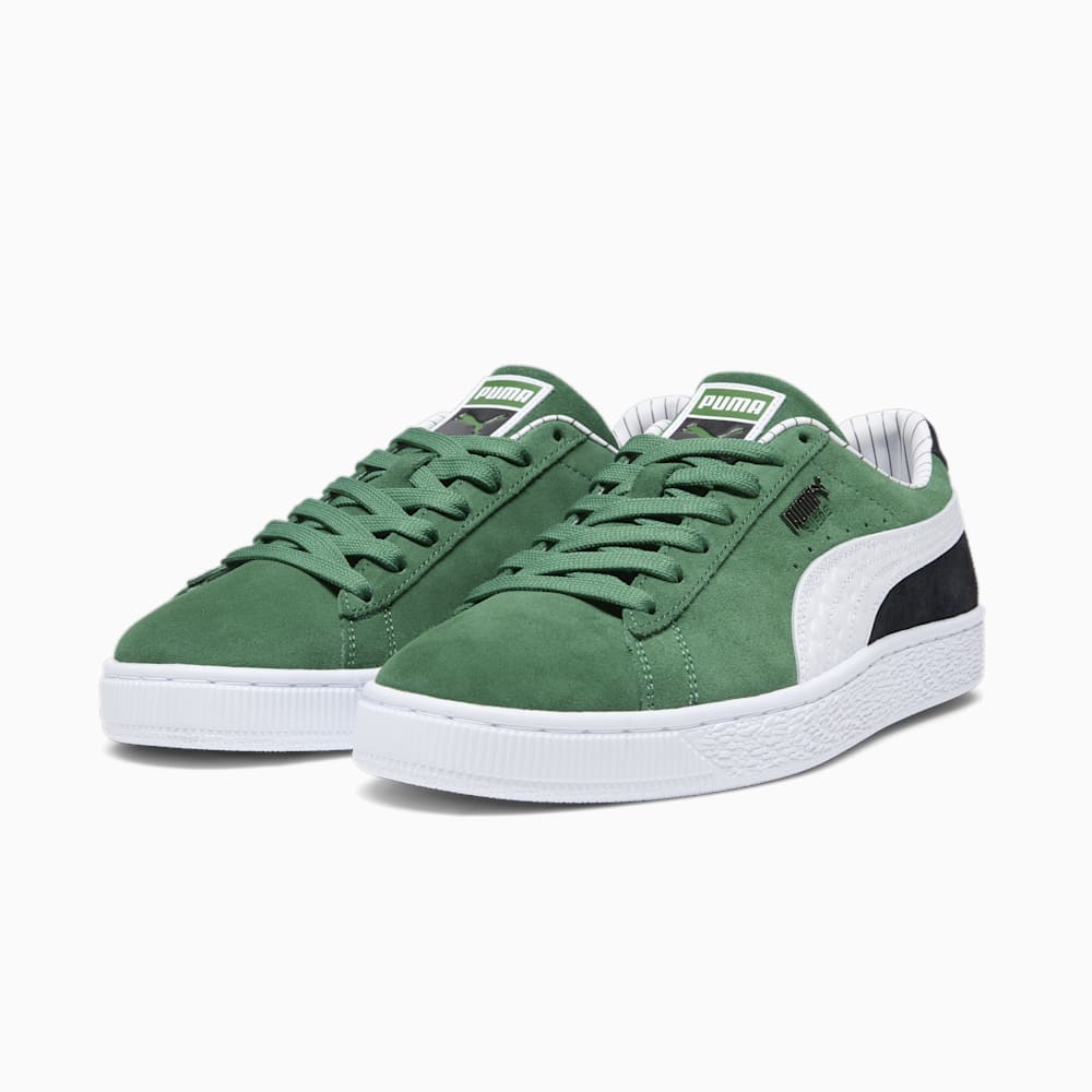 Puma Suede Pinstripe Sports Club Sneakers - Vine-White-Black