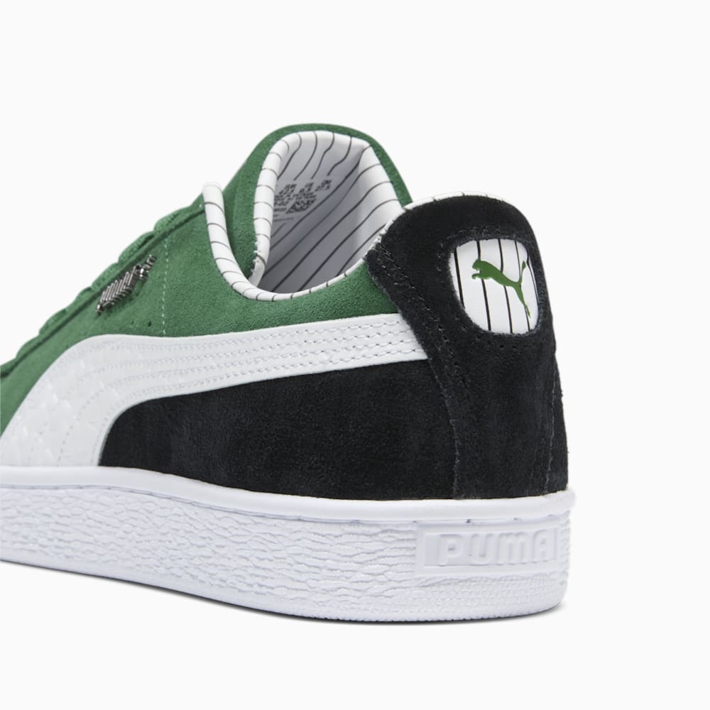 Puma Suede Pinstripe Sports Club Sneakers - Vine-White-Black