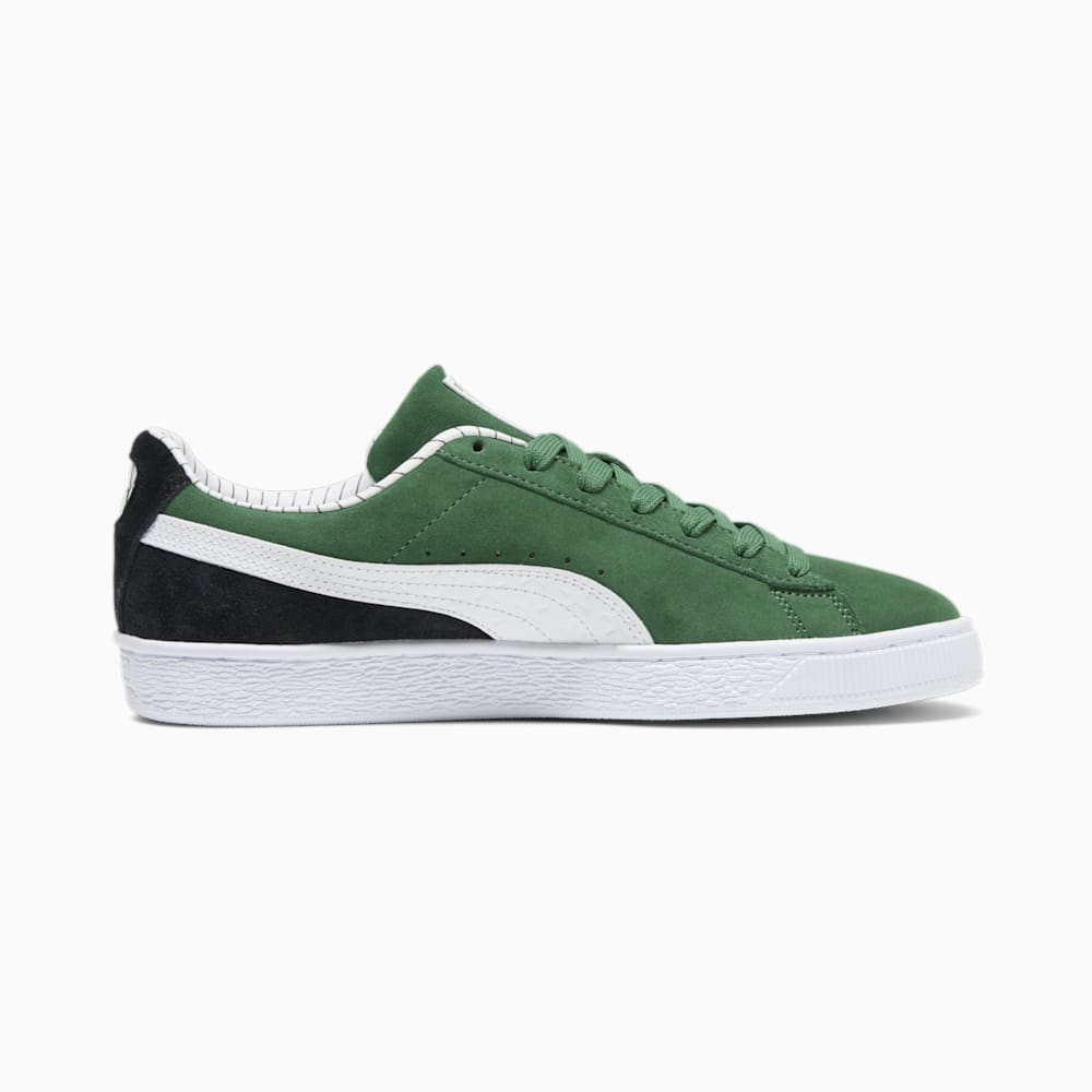 Puma Suede Pinstripe Sports Club Sneakers - Vine-White-Black