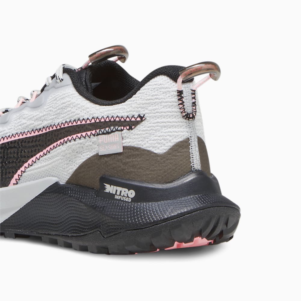 Puma SEASONS Fast-Trac NITRO™ 2 Running Shoes - Ash Gray-Black-Koral Ice