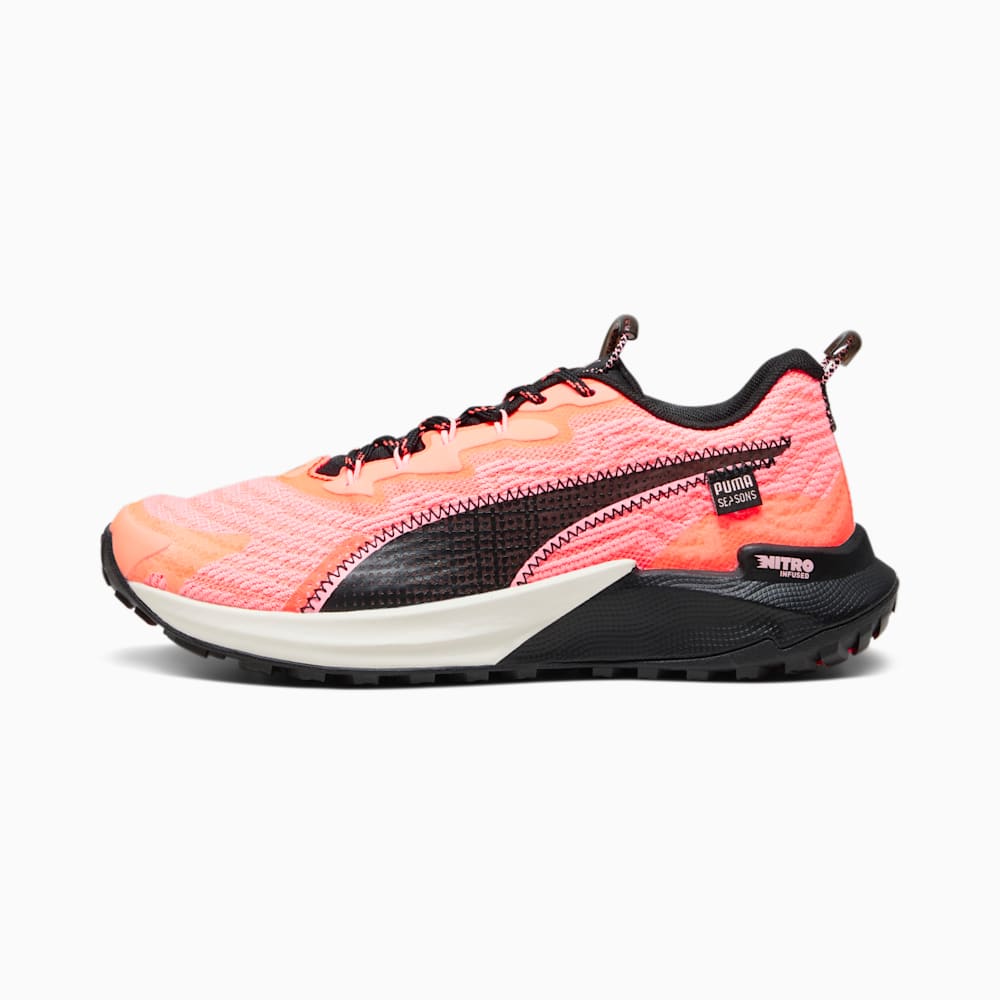 Puma SEASONS Fast-Trac NITRO™ 2 Running Shoes - Neon Sun-Alpine Snow-Black