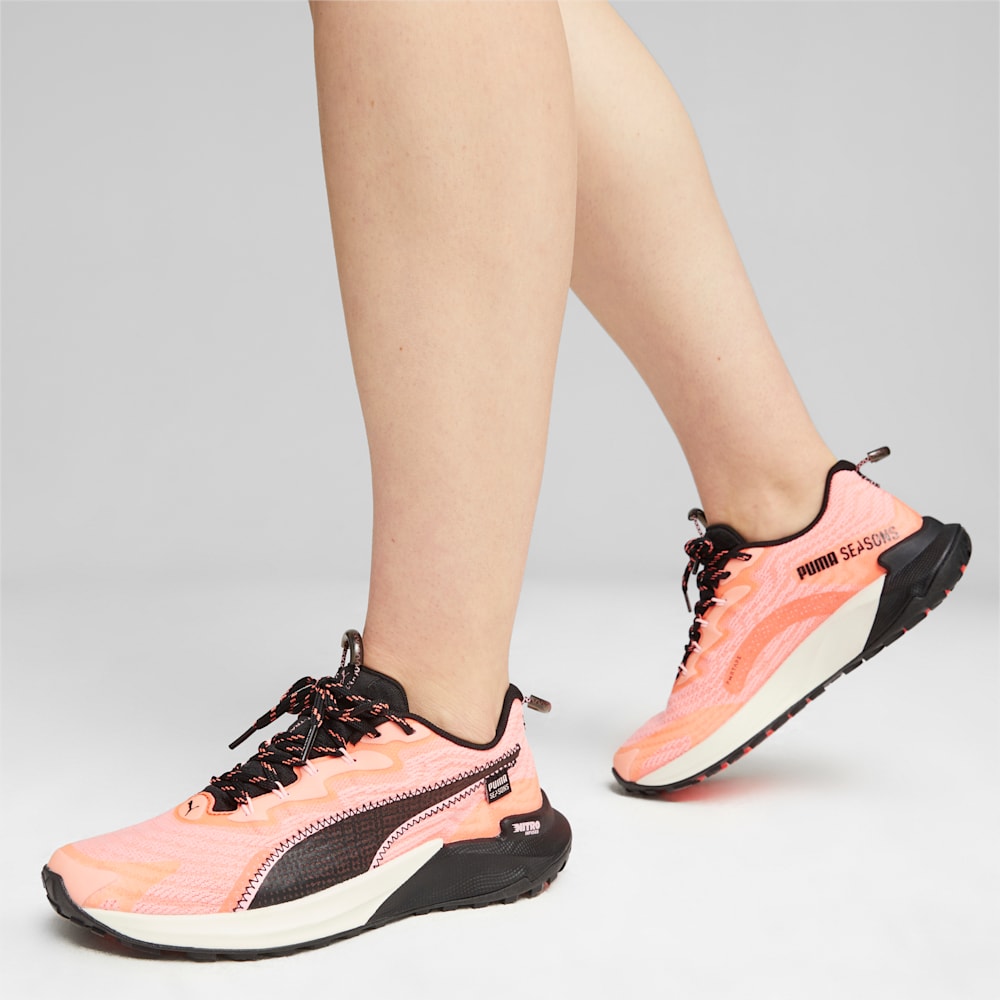 Puma SEASONS Fast-Trac NITRO™ 2 Running Shoes - Neon Sun-Alpine Snow-Black