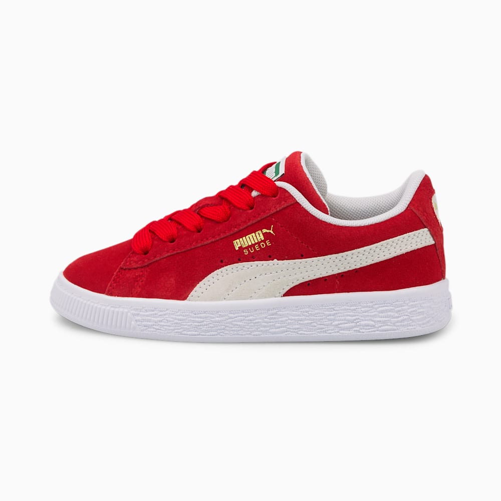 Puma Suede Classic XXI Little Kids Shoes - High Risk Red-White