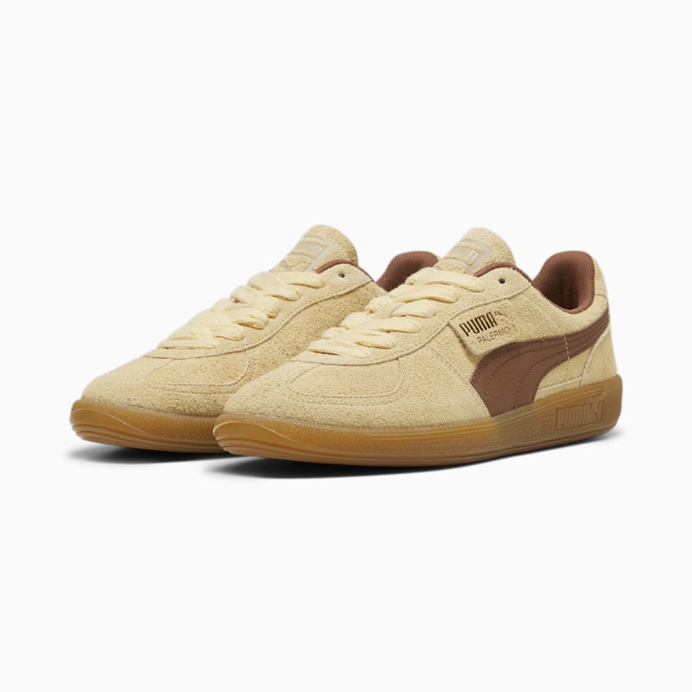 Puma Palermo Hairy Sneakers - Chamomile-Brown Mushroom