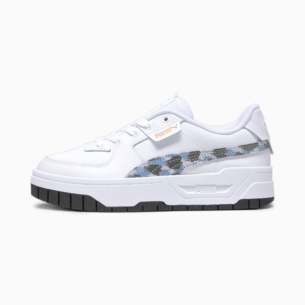 Puma Cali Dream Animal Print Big Kids Sneakers - White-Racing Blue