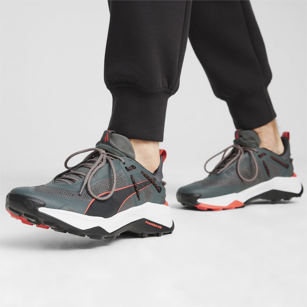 Puma SEASONS Explore NITRO™ Hiking Shoes - Mineral Gray-Black-Active Red