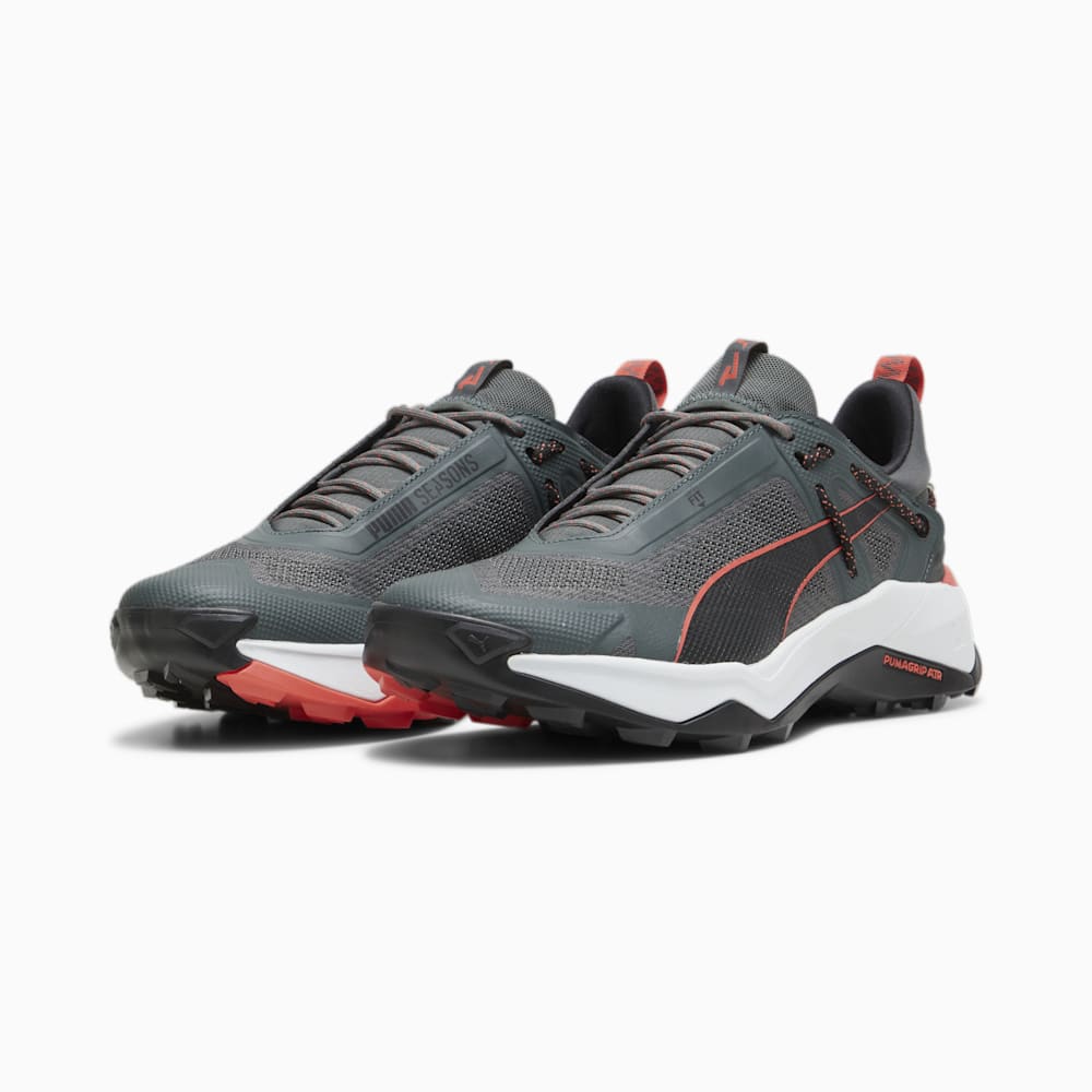 Puma SEASONS Explore NITRO™ Hiking Shoes - Mineral Gray-Black-Active Red