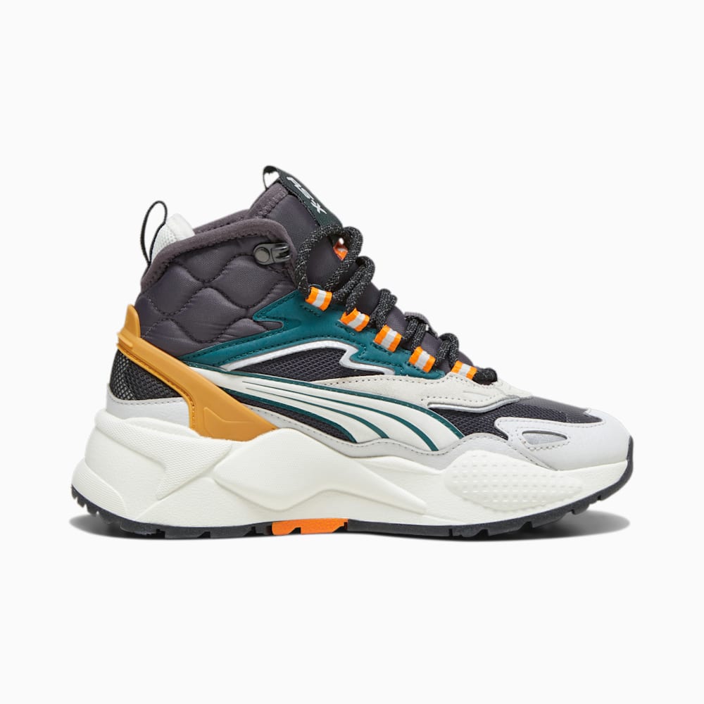 Puma RS-X Hi Big Kids Sneakers - Dark Coal-Vapor Gray