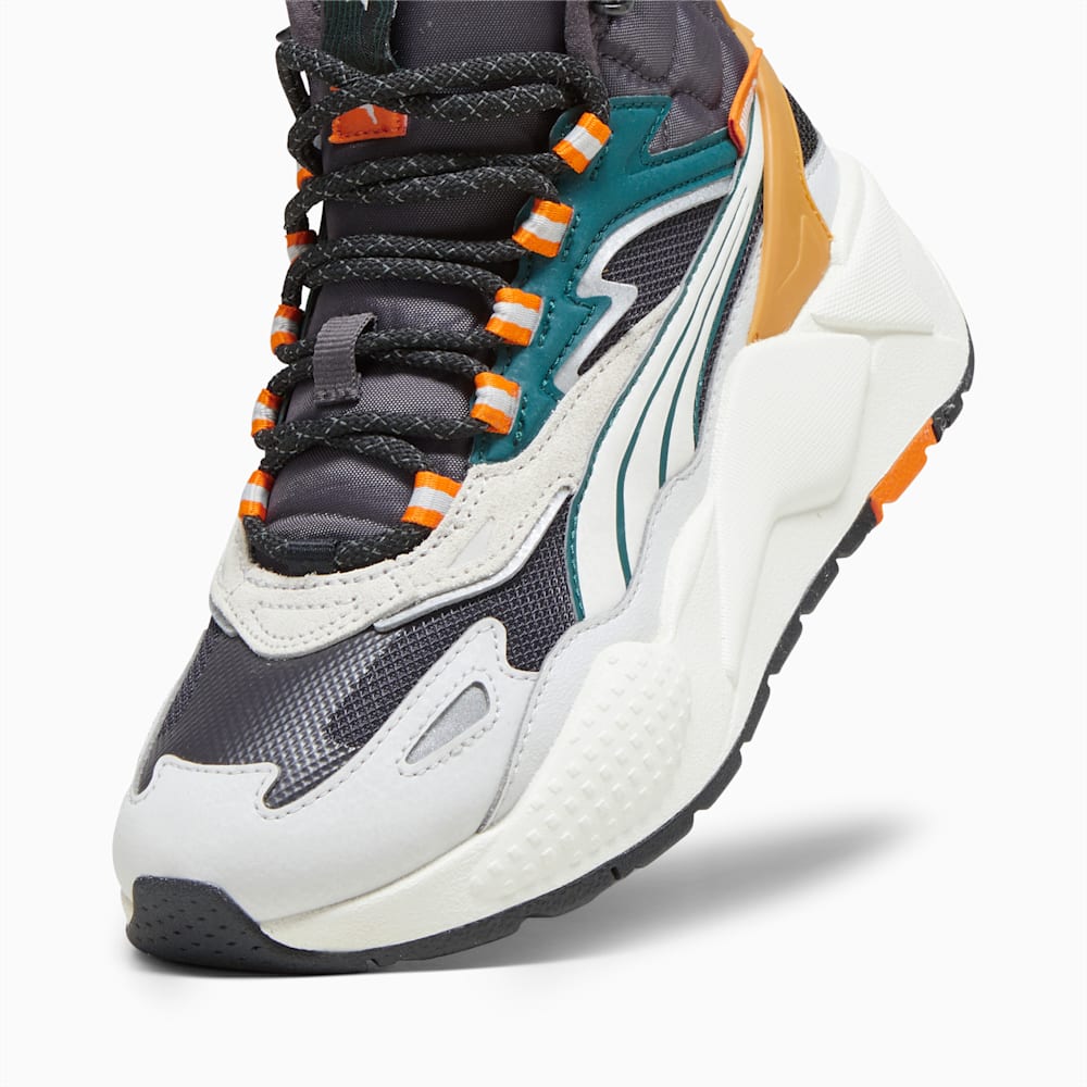 Puma RS-X Hi Big Kids Sneakers - Dark Coal-Vapor Gray