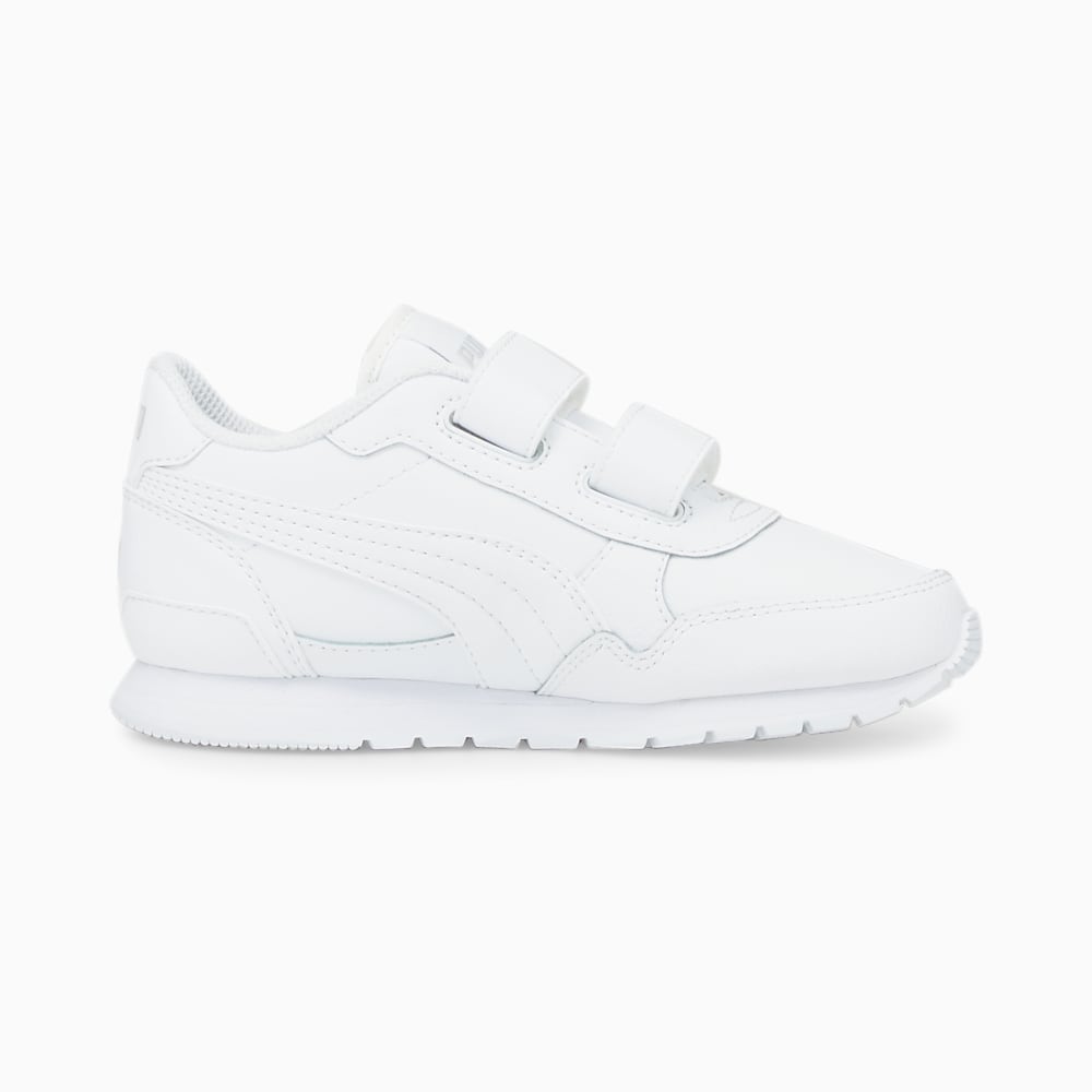 Puma ST Runner v3 Leather Little Kids Sneakers - White-White