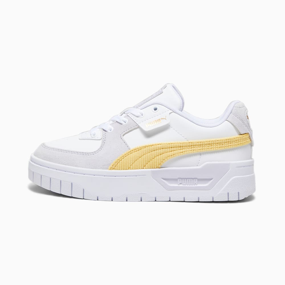 Puma Cali Dream Corduroy Big Kids Sneakers - White-Flaxen