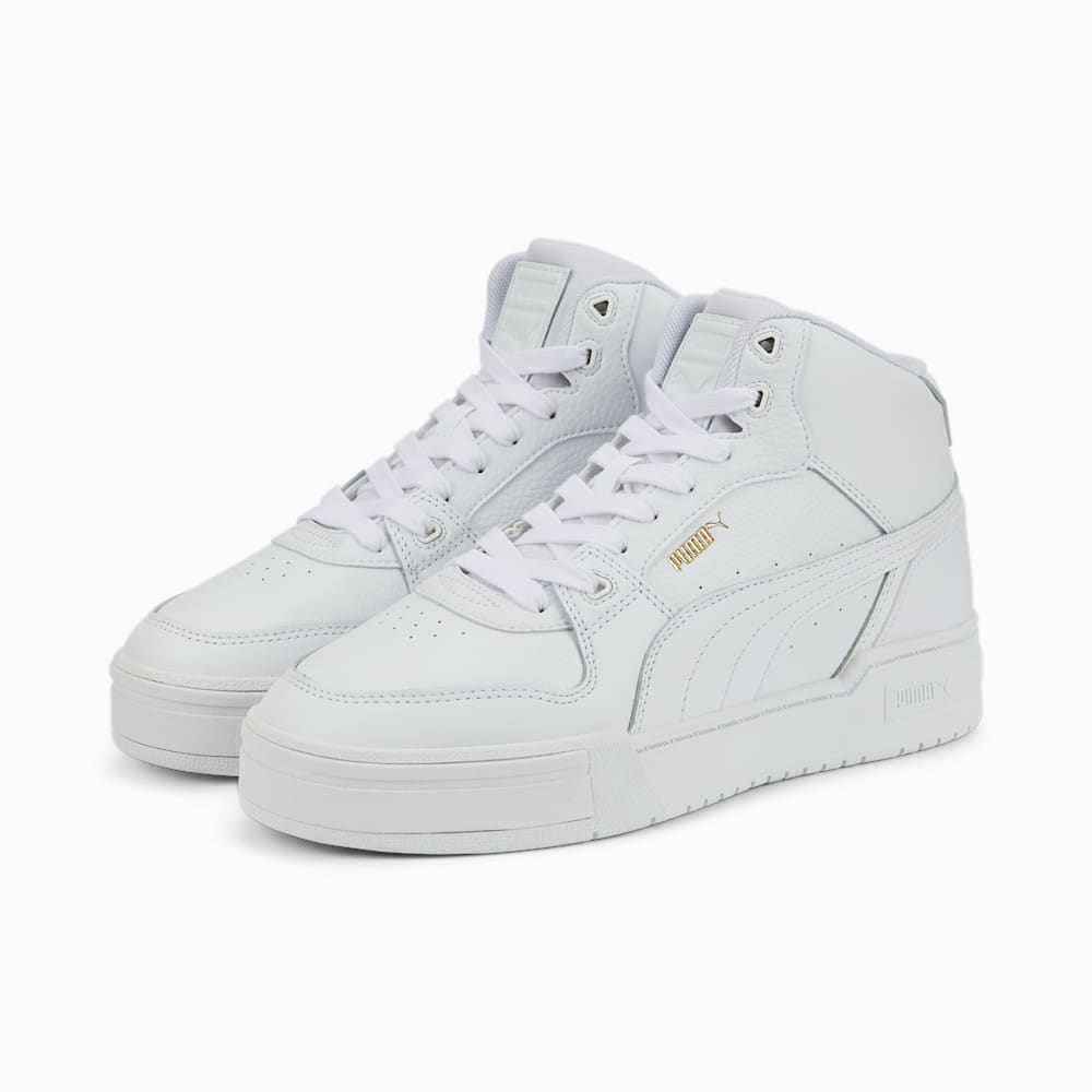 Puma CA Pro Mid Sneakers - White-Team Gold