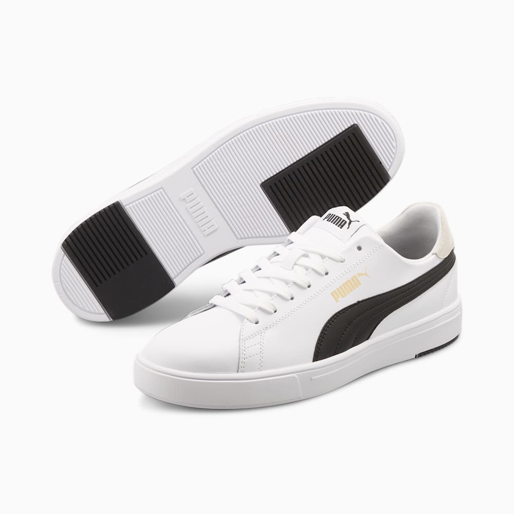 Puma Serve Pro Lite Sneakers - White-Black-Team Gold