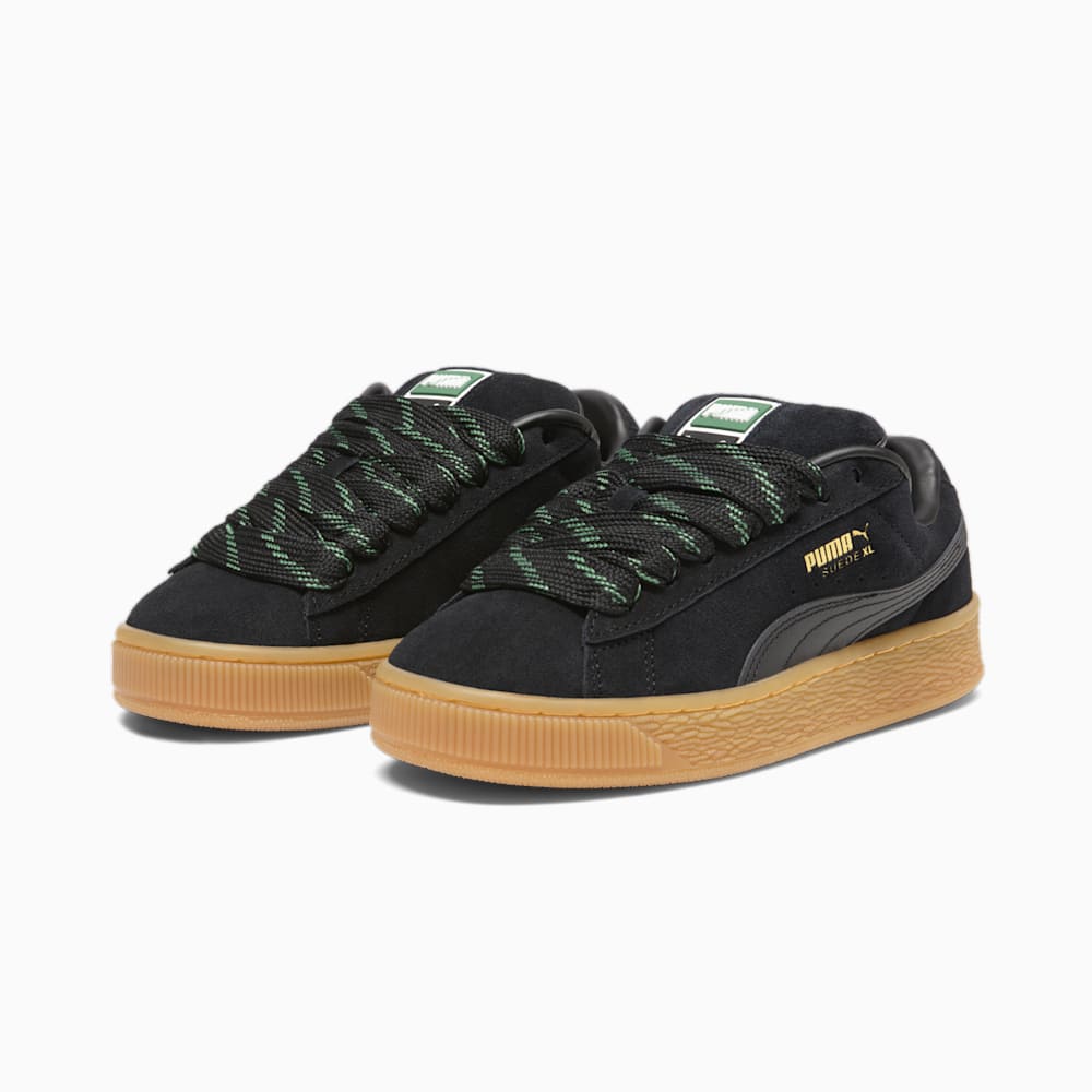 Puma Suede XL Skate Big Kids Sneakers - Black-Vine-White