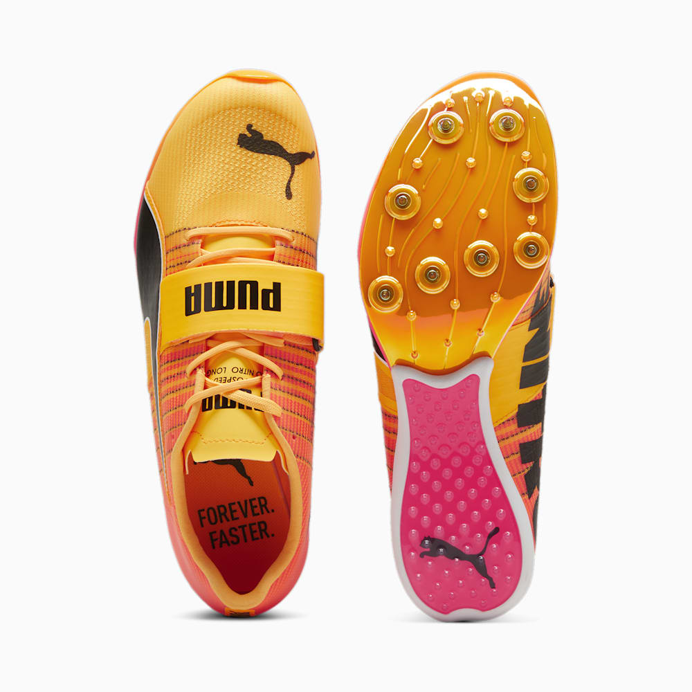 Puma evoSPEED NITRO™ Long-Jump 2 Track & Field Unisex Shoes - Sun Stream-Sunset Glow-Black