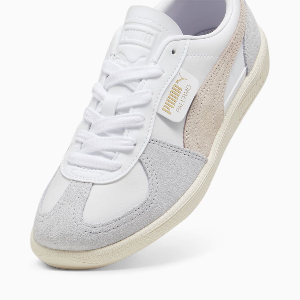 Puma Palermo Leather Sneakers - White-Rosebay-Sugared Almond