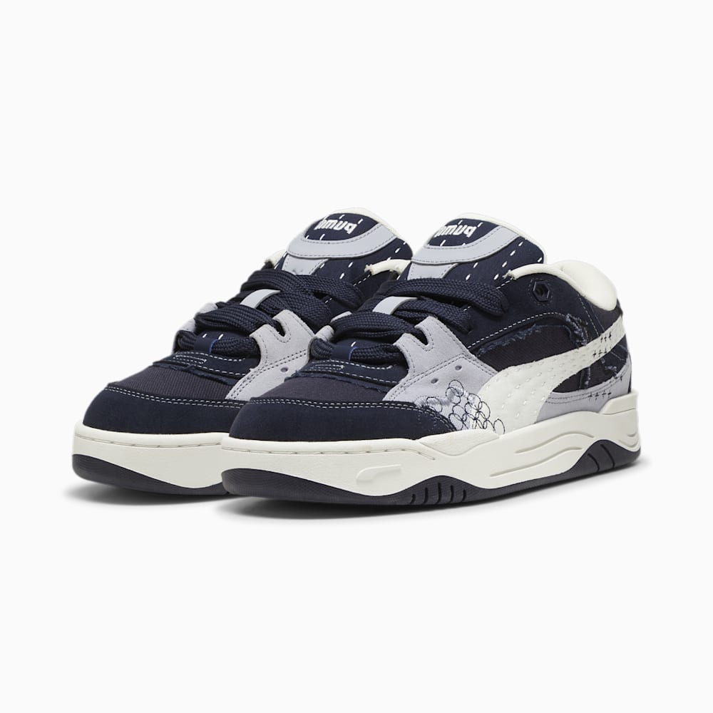 Puma PUMA-180 Skate Sneakers - New Navy-Warm White