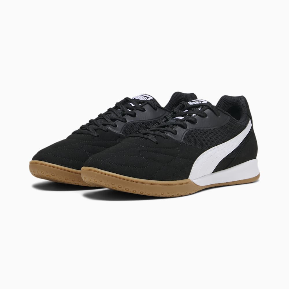 Puma KING TOP IT Soccer Sneakers - Black-White-Gold