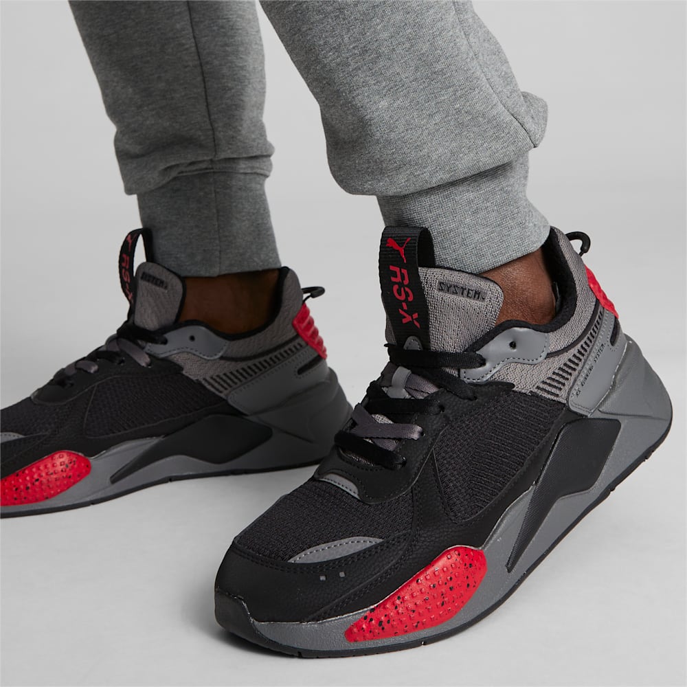 Puma RS-X Halves Sneakers - CASTLEROCK-Black-High Risk Red