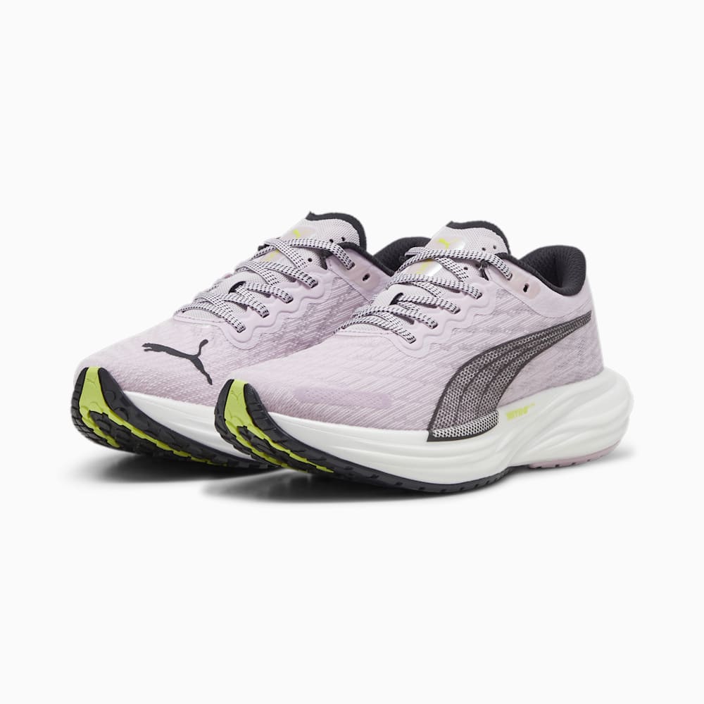 Puma Deviate NITRO™ 2 Radiant Run Running Shoes - Grape Mist-Black-White