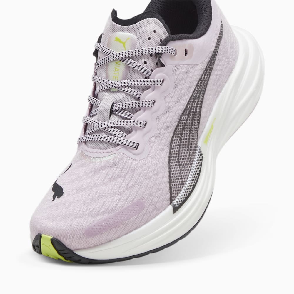 Puma Deviate NITRO™ 2 Radiant Run Running Shoes - Grape Mist-Black-White