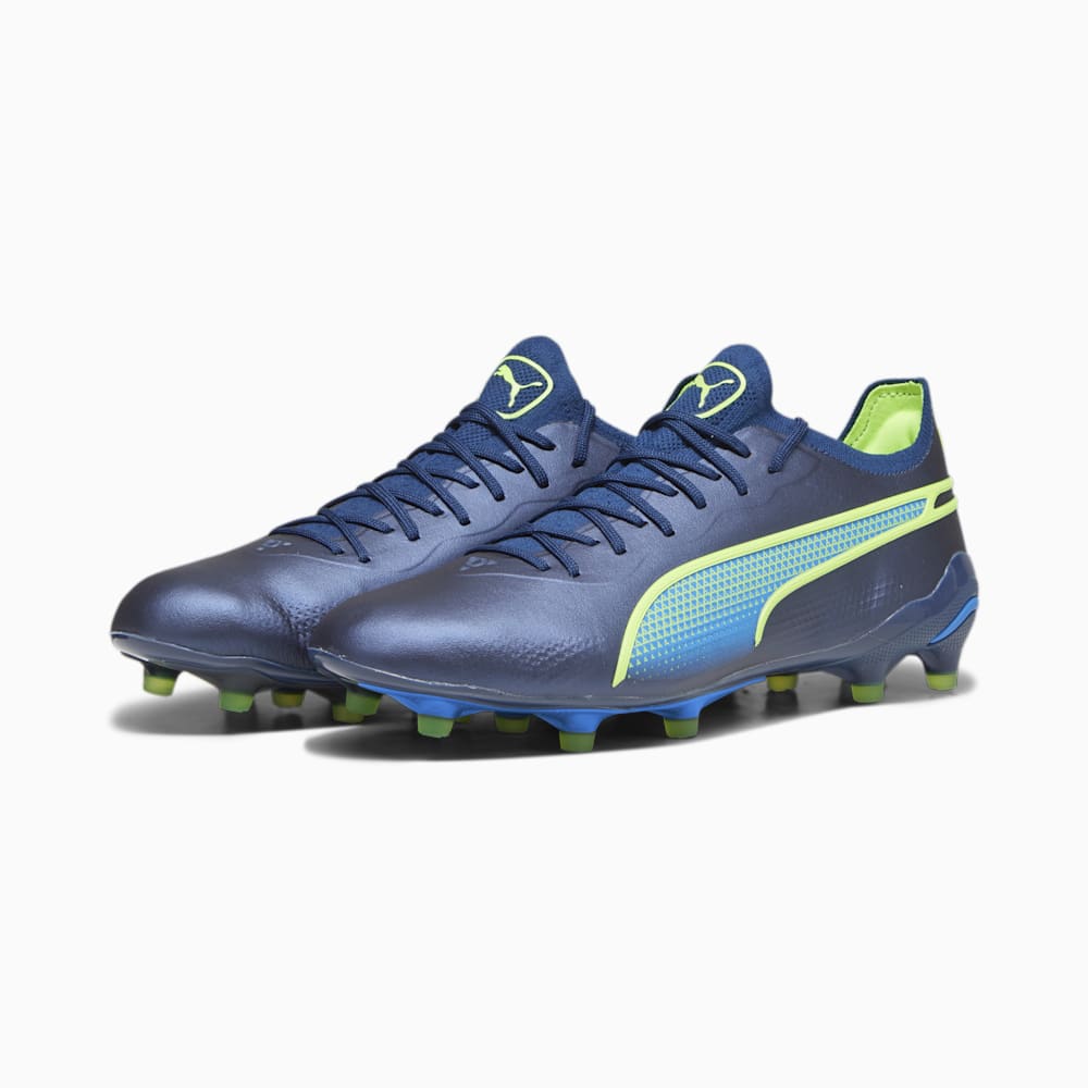 Puma KING ULTIMATE FG/AG Soccer Cleats - Persian Blue-Pro Green-Ultra Blue