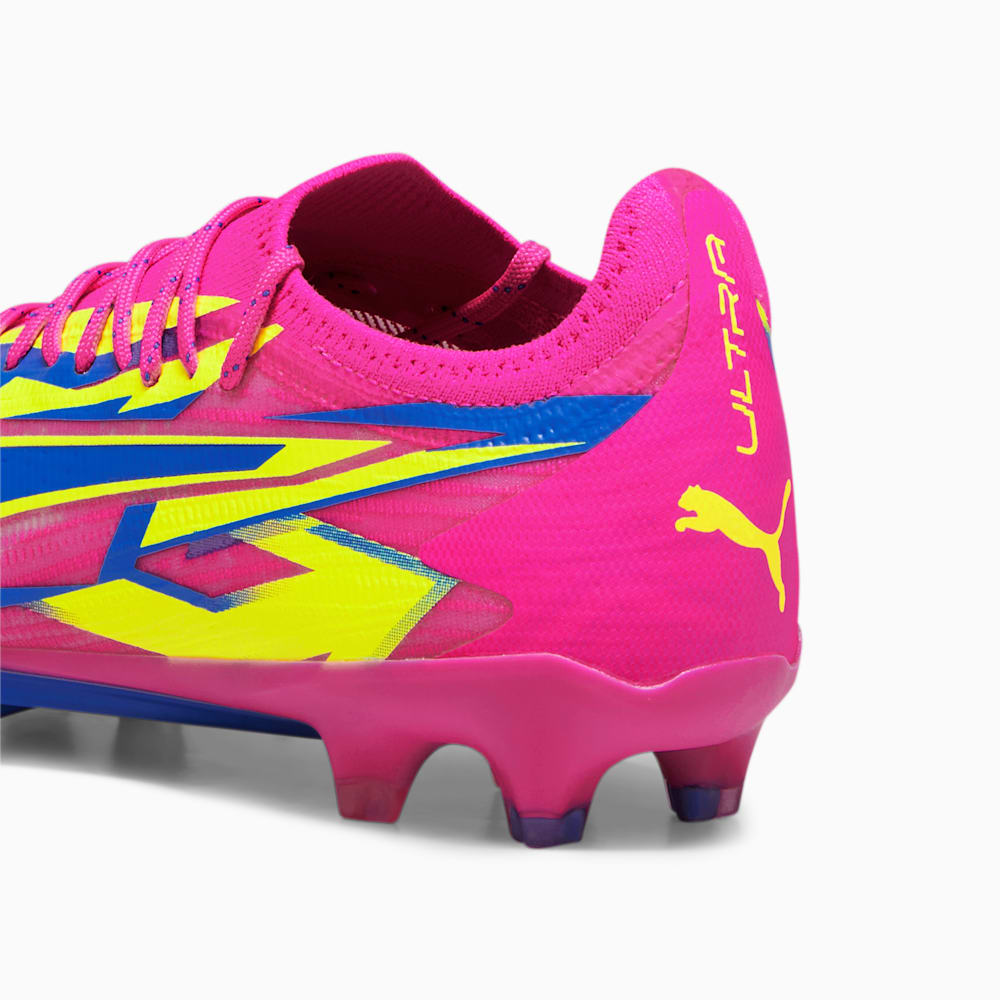 Puma ULTRA ULTIMATE ENERGY FG/AG Soccer Cleats - Luminous Pink-Ultra Blue-Yellow Alert