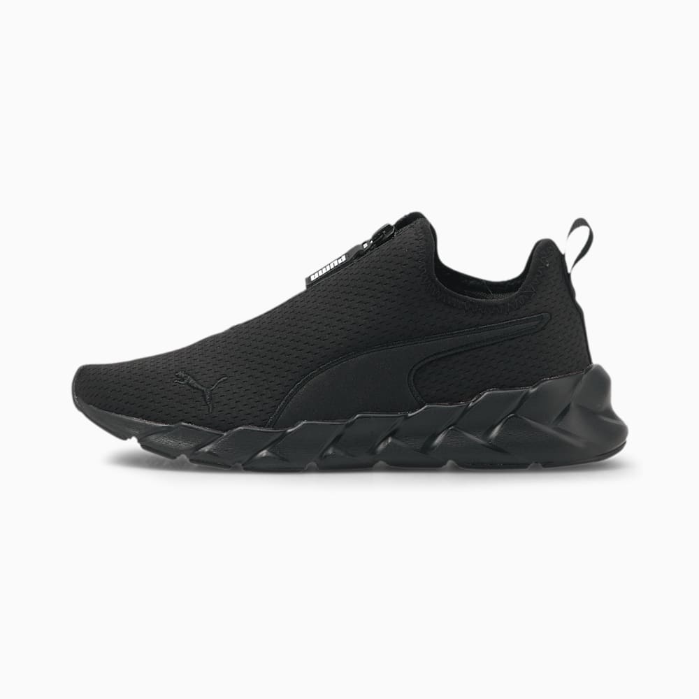 Puma Weave Zip Training Shoes - Black-Black