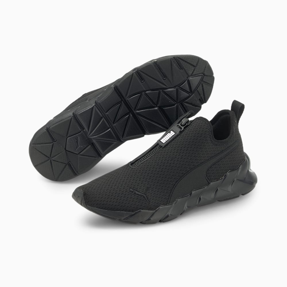 Puma Weave Zip Training Shoes - Black-Black