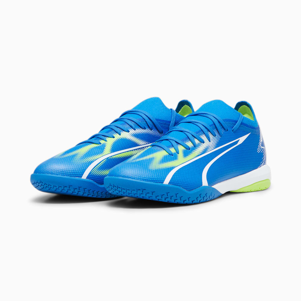 Puma ULTRA MATCH IT Soccer Cleats - Ultra Blue-White-Pro Green