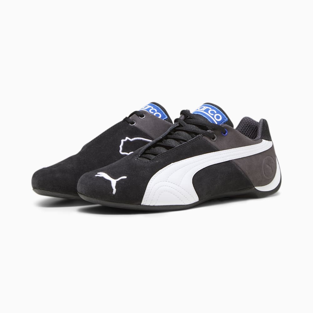 Puma x SPARCO Future Cat OG Driving Shoes - Black-White-Dark Coal