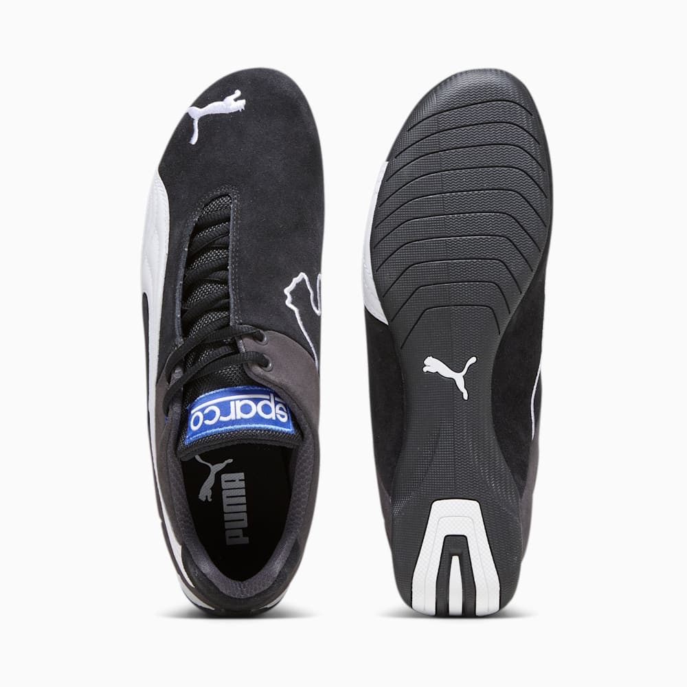 Puma x SPARCO Future Cat OG Driving Shoes - Black-White-Dark Coal