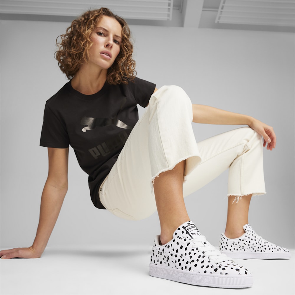 Puma Basket Dalmatian Sneakers - White-Black