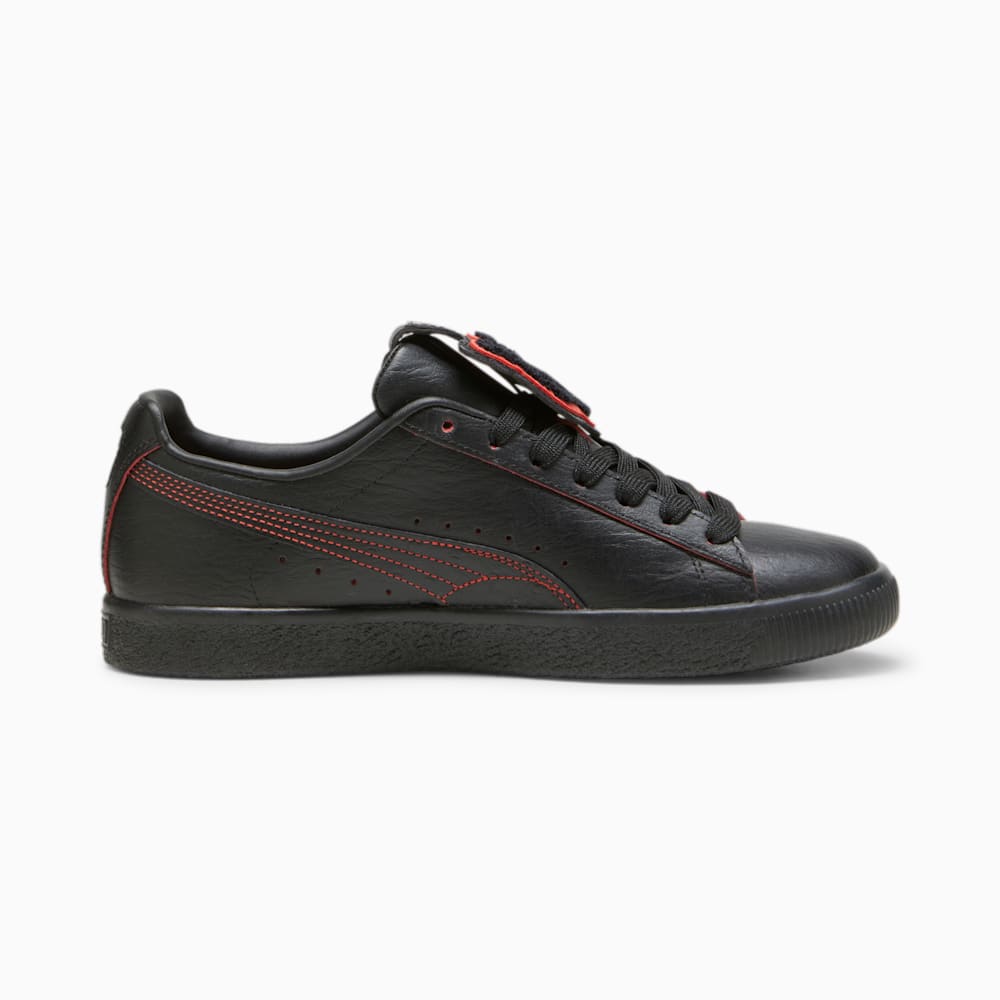 Puma x DAPPER DAN Clyde Sneakers - Black-Black-Burnt Red