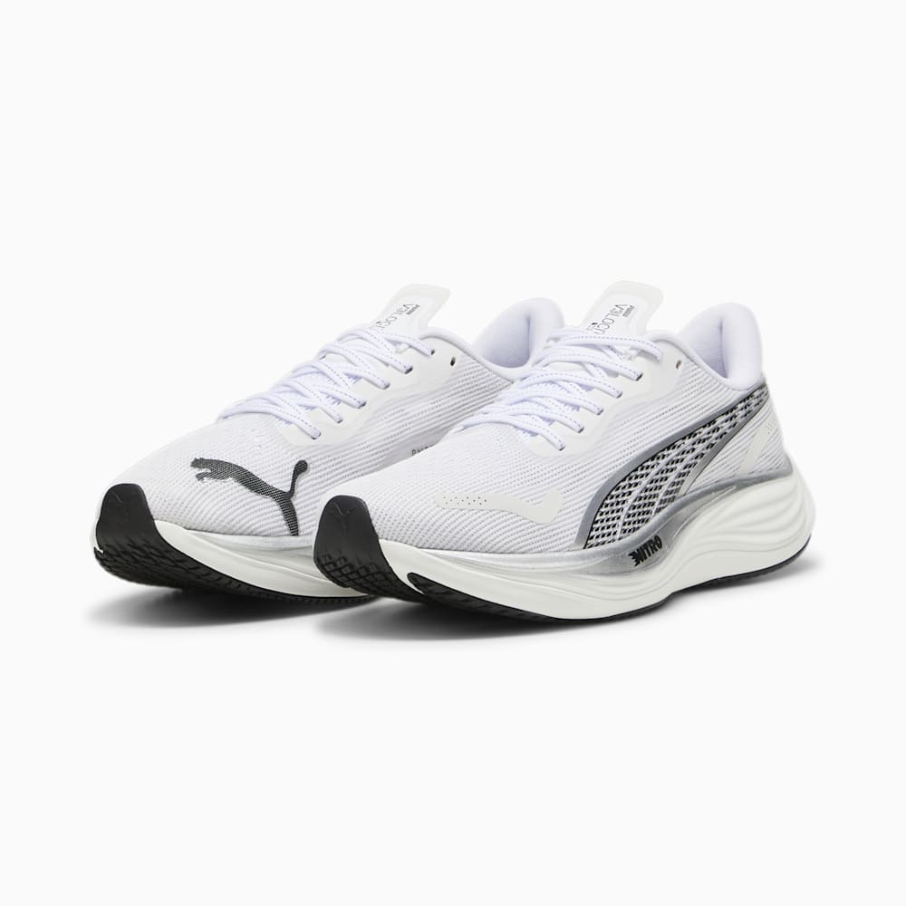 Puma Velocity NITRO™ 3 Running Shoes - White-Silver-Black