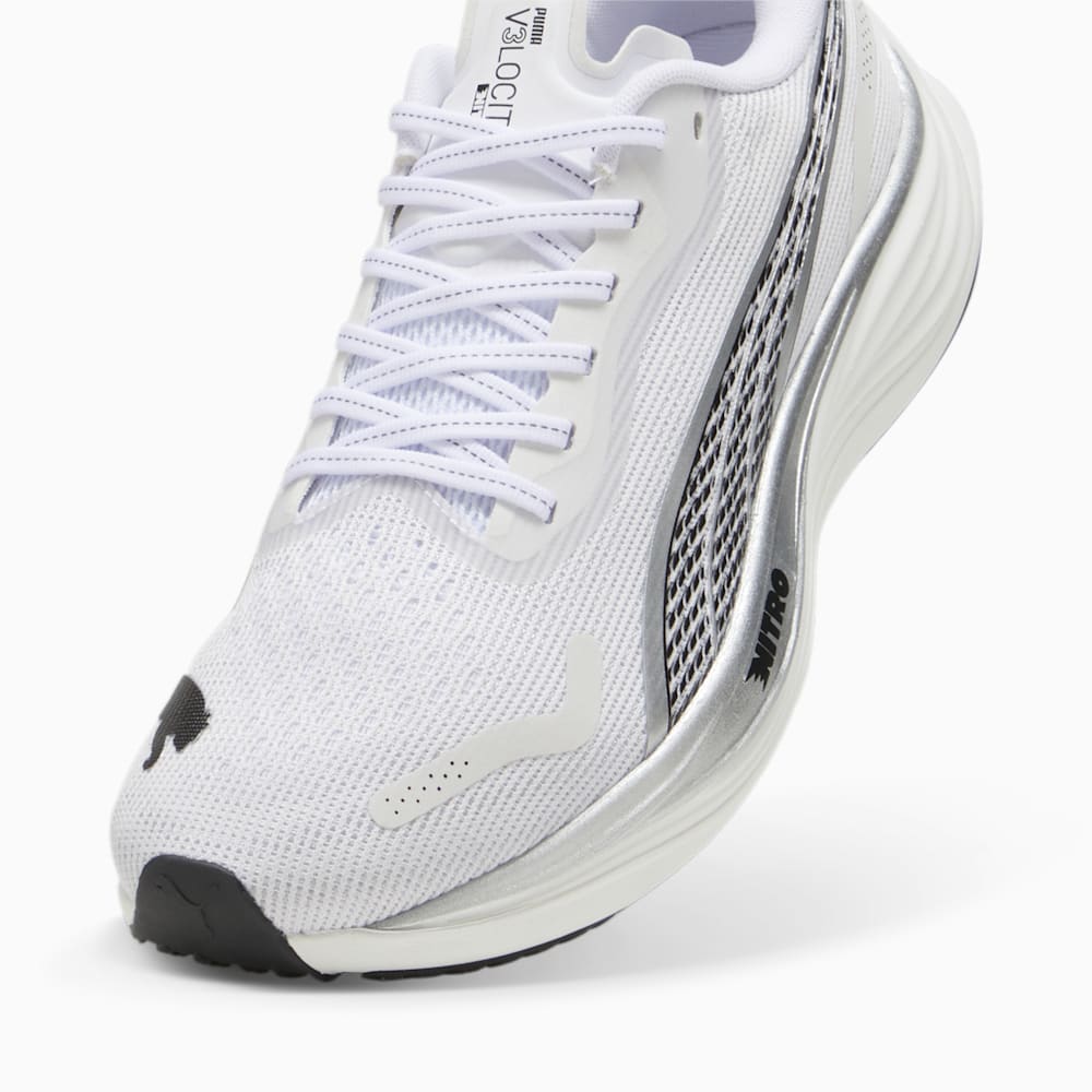 Puma Velocity NITRO™ 3 Running Shoes - White-Silver-Black