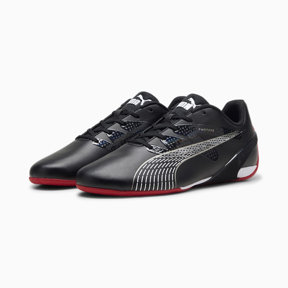 Puma Scuderia Ferrari Carbon Cat Driving Shoes - Black-White-Rosso Corsa