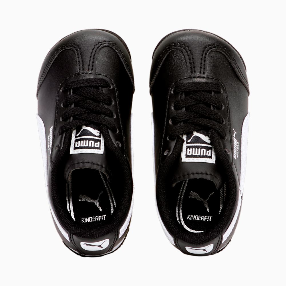 Puma Roma Basic Toddler Shoes - black-white-silver