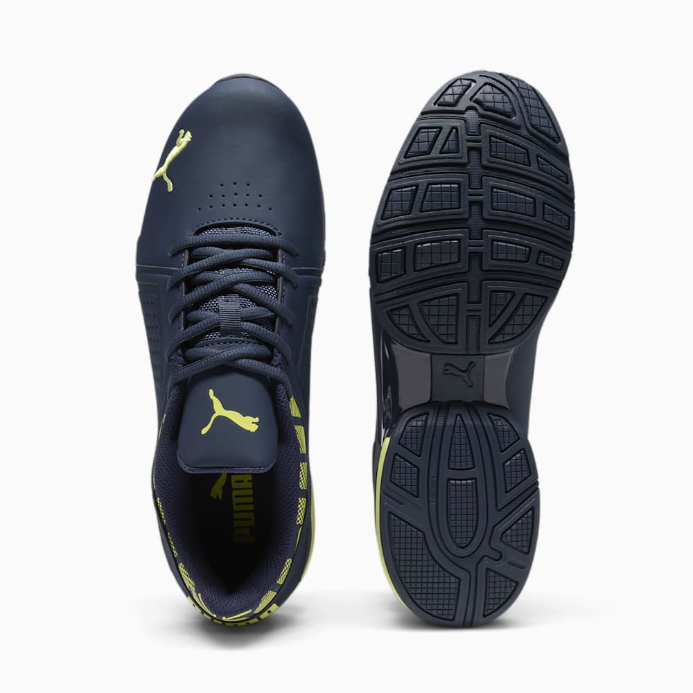 Puma Viz Runner Repeat Running Sneakers - Club Navy-Lime Sheen