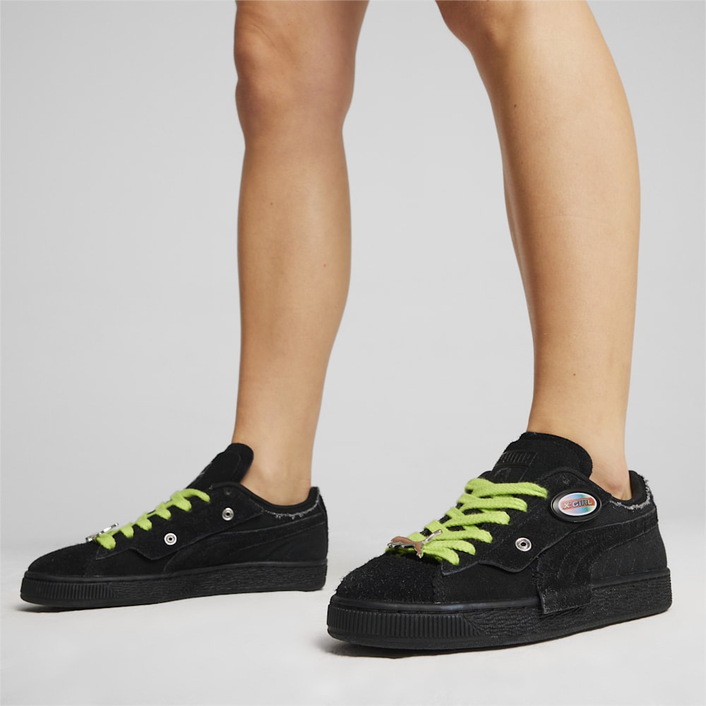 Puma x X-GIRL Suede Sneakers - Black-Ravish