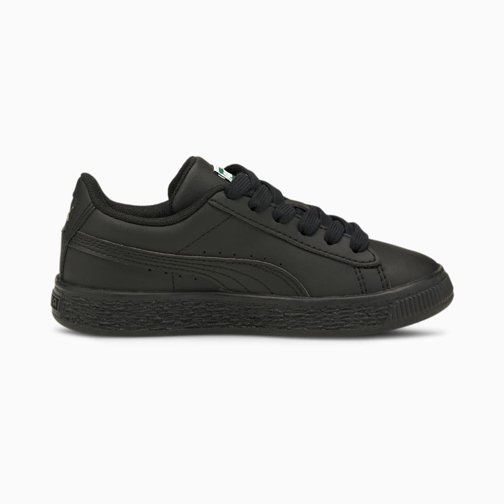 Puma Basket Classic XXI Little Kids Shoes - Black-Black