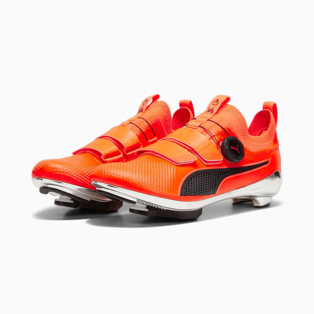 Puma PWRSPIN Indoor Cycling Shoes - Ultra Orange-Black