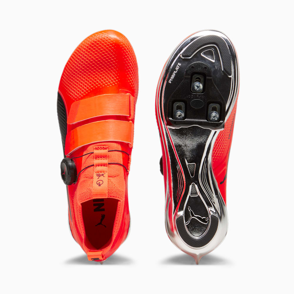 Puma PWRSPIN Indoor Cycling Shoes - Ultra Orange-Black